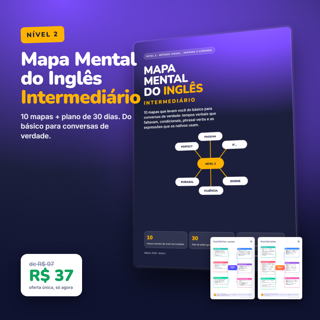 Mapa Mental do Inglês Intermediário